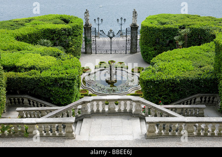 Jardin de la villa Carlotta, Tremezzo, lac de Côme, Italie Banque D'Images