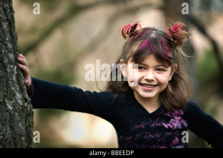 Portrait de petite fille Banque D'Images