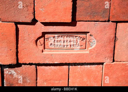 Les construisant briques rouges typiques de la Black Country, Angleterre Banque D'Images