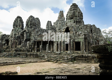 Temple Bayon, Angkor Thom, Angkor, Cambodge Banque D'Images