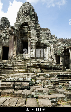 Temple Bayon, Angkor Thom, Angkor, Cambodge Banque D'Images