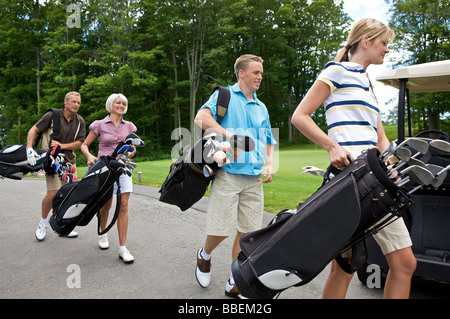 Des couples Golf, Burlington, Ontario, Canada Banque D'Images