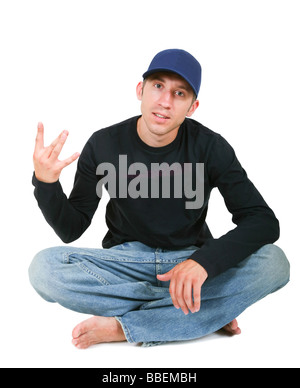 Jeune homme, hip-hop Banque D'Images