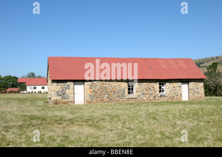 Vieux Millitary bâtiments du site de la bataille d'Isandlwana Rorkes Drift KwaZulu Natal Afrique du Sud Banque D'Images