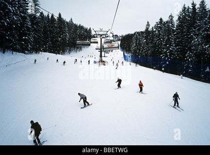 Gubalowka Zakopane ski skieurs Polana Szymoszkowa Banque D'Images