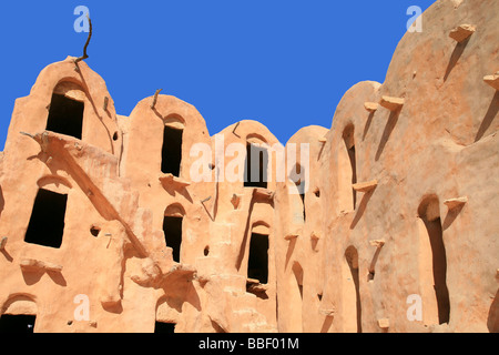 Ksar Ouled Soltane (berbère) grenier fortifié près de Tataouine, Tunisie Banque D'Images