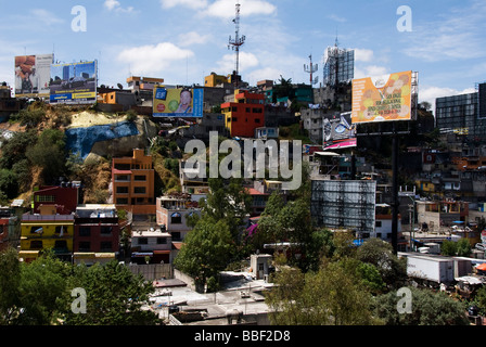 La ville de Mexico, vue de dessus, la pauvreté Banque D'Images
