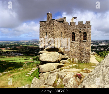 Carn Brae, Redruth, Cornouailles, Angleterre Celtic Britain. Construit par la famille Basset et utilisé comme chapelle des années 1990 Circa 1995 UK HOMER SYKES Banque D'Images