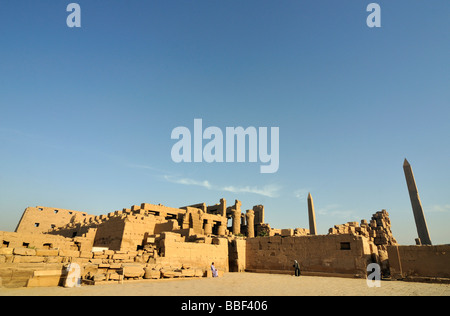 Cour de cachette à l'enceinte de Amun Re Temple de Karnak Louxor Égypte près de complexes Banque D'Images