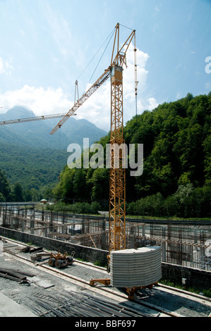 Construction d'objets olympiques près de Sotchi, Russie Banque D'Images