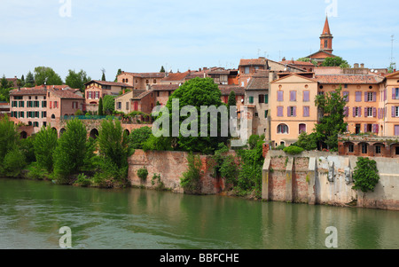 La rivière Tarn Albi Midi-Pyrénées France Banque D'Images