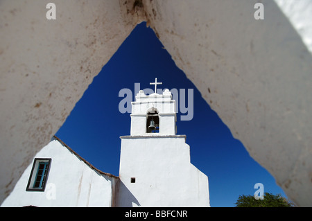 Église dans le sable Pedro de Atacama, Chili Banque D'Images