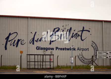 L'Aéroport International de Glasgow Prestwick Banque D'Images