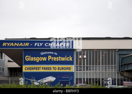 L'Aéroport International de Glasgow Prestwick Banque D'Images