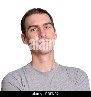 Portrait de jeune homme de race blanche Banque D'Images