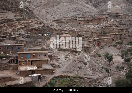 Afrique, Afrique du Nord, Maroc, Atlas, Tizi n Tichka, village berbère Banque D'Images