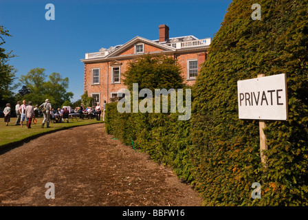 Ouvrir les jardins de Sotterley Hall dans le Suffolk, Uk,un grand manoir de campagne maison à la campagne Banque D'Images