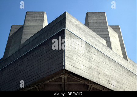 Photographie abstraite du Théâtre National dans le Southbank Centre, Londres Banque D'Images