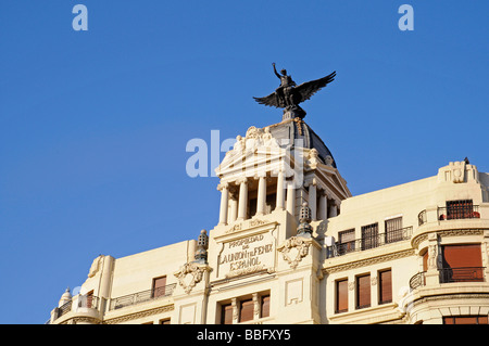 Edificio La Union y El fenix Espanol Building, construit en 1929, conçu par l'architecte Viedma Enrique Vidal, gare d Banque D'Images