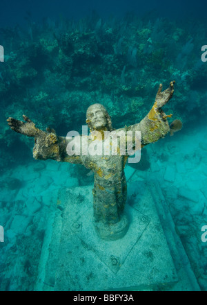 Statue du Christ de l'Abîme. Banque D'Images