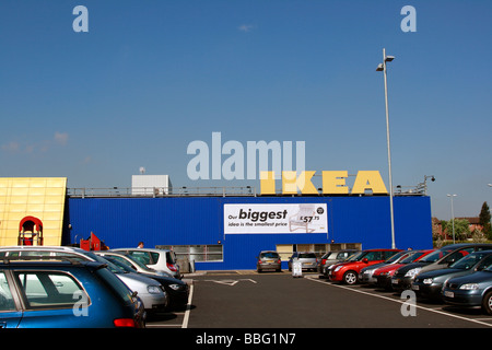 IKEA Giltbrook Retail Park Shopping Centre à l'extérieur de la ville de Nottingham de Kimberley Banque D'Images