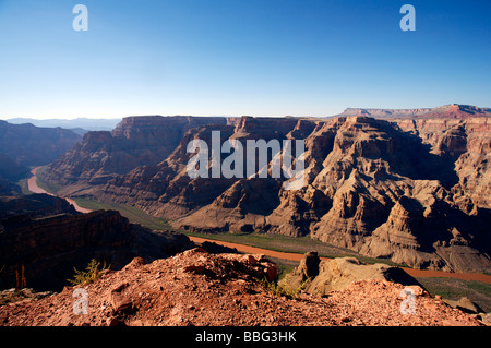 West Rim Grand Canyon du Colorado, l'Arizona Banque D'Images