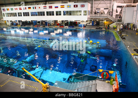 Sonny Carter/Centre de formation Laboratoire de flottabilité neutre, Johnson Space Center, Houston, Texas Banque D'Images