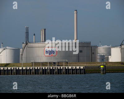 Réservoirs de stockage de pétrole Argos à Rotterdam Zuid Holland aux Pays-Bas Banque D'Images