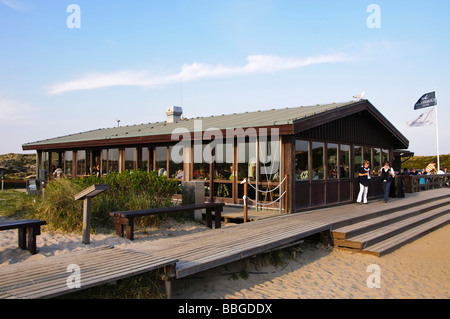 Célèbre restaurant "ansibar' dans les dunes près de Rantum, l'île de Sylt, Schleswig-Holstein, Allemagne, Europe Banque D'Images