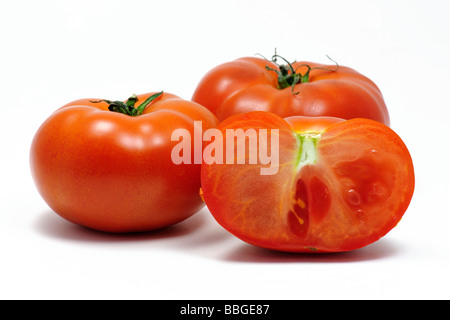 Tomates Tomates beefsteak ou boeuf Banque D'Images