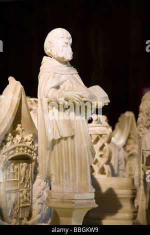 Tombe de Jean II et d'Isabelle de Portugal dans la Cartuja Santa María de Miraflores en Burgos Castille Leon Espagne Banque D'Images