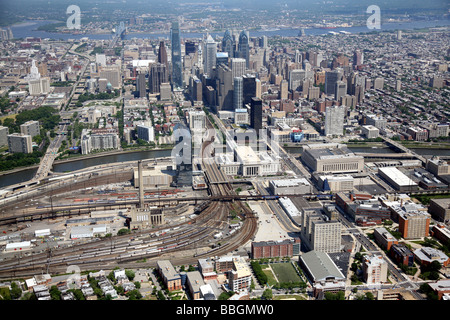 Vue aérienne de Philadelphie, Pennsylvanie, États-Unis d'Amérique