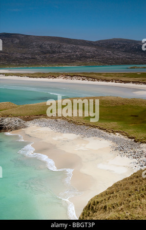 Seilebost beach, Isle of Harris, Hébrides extérieures, en Écosse Banque D'Images