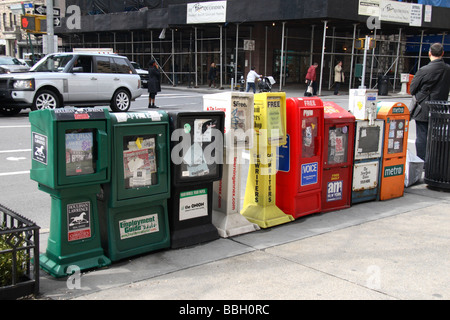 Une ligne de journal gratuit est Banque D'Images