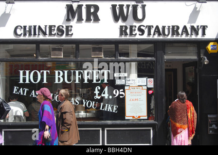 M. Wu Buffet Restaurant Chinois Banque D'Images