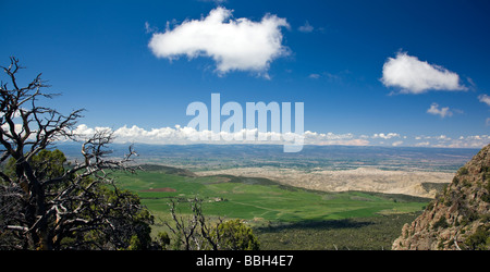 Vue ouest de la Warner Point donnent sur vers la Gorge de Gunnison National Conservation Area Black Canyon Banque D'Images