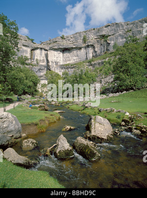 Malham Cove, Malhamdale, Yorkshire Dales National Park, North Yorkshire, Angleterre, Royaume-Uni. Banque D'Images