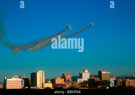 L'équipe d'acrobaties aériennes Shurlok en action à la Foire agricole royale Motif Pietermaritzburg Afrique du Sud du KwaZulu Natal Banque D'Images