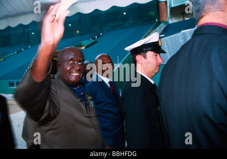 Abdoulaye Wade Président de la République du Sénégal avec Kenneth Kaunda ancien président de la République de Zambie au Banque D'Images