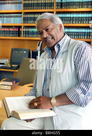 L'avocat bien connu Durban Kessie Naidu Silver Fox est un chef de file dans la défense de l'équipe de l'ancien vice-président d'Afrique du Sud Banque D'Images