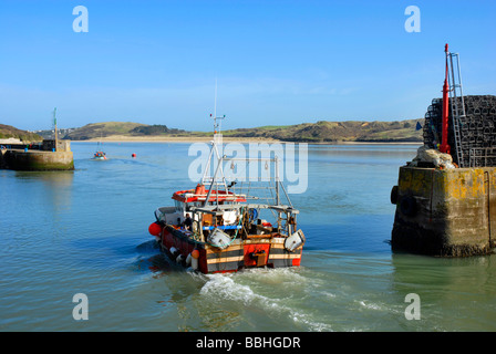 Le port de pêche de Padstow, 'bateau', Cornwall, Angleterre, Royaume-Uni Banque D'Images