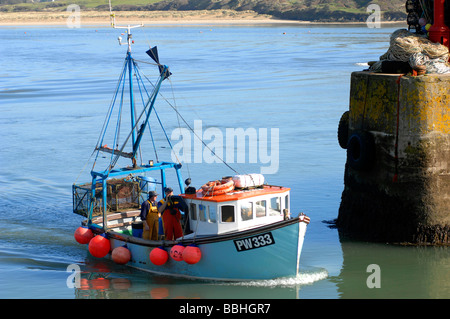 Le port de pêche de Padstow, 'bateau', Cornwall, Angleterre, Royaume-Uni Banque D'Images