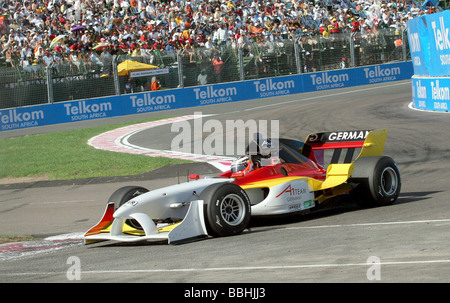 L'Allemagne de l'équipe a remporté le Grand Prix d'un 1 pour l'Afrique du Sud 2007 GRAND PRIX Le 25 février 2007 à Durban Deuxième place est allée à grande Banque D'Images