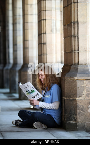 Le mot Festival tenu à l'Université d'Aberdeen, Écosse, Royaume-Uni Banque D'Images