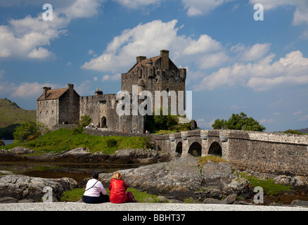 Le Château d'Eilean Donan, Kintail, Écosse, Royaume-Uni, Europe Banque D'Images