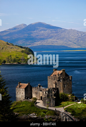 Le Château d'Eilean Donan, Kintail, Écosse, Royaume-Uni, Europe Banque D'Images