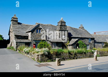 L'ancien bureau de poste à tintagel, Cornwall, Royaume-Uni Banque D'Images