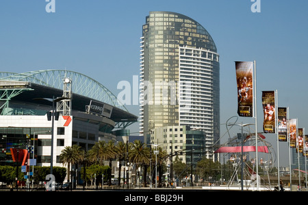 Etihad Stadium, l'ancien Telstra Dome, à Docklands, Melbourne, Australie Banque D'Images