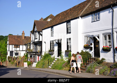 Maisons d'époque, High Street, Old Village Oxted, Oxted, Surrey, Angleterre, Royaume-Uni Banque D'Images