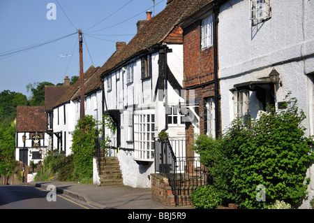 Maisons d'époque, High Street, Old Village Oxted, Oxted, Surrey, Angleterre, Royaume-Uni Banque D'Images